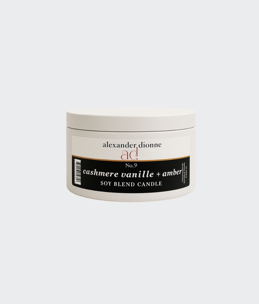 AD No. 9™ Cashmere Vanille + Amber Travel Tins